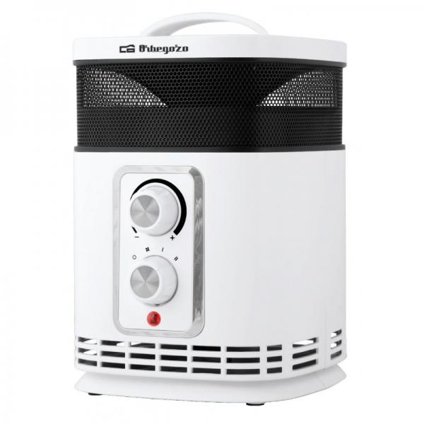 Termoventilatore Portatile in Ceramica Orbegozo CR 6025 Bianco Nero/Bianco 1500 W