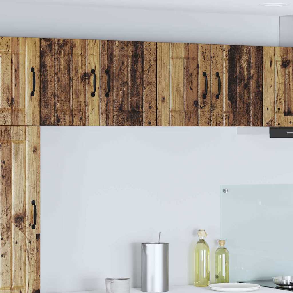 vidaXL Küchenwandschrank mit Tür Altholz 60 x 31 x 40 cm Holzwerkstoff