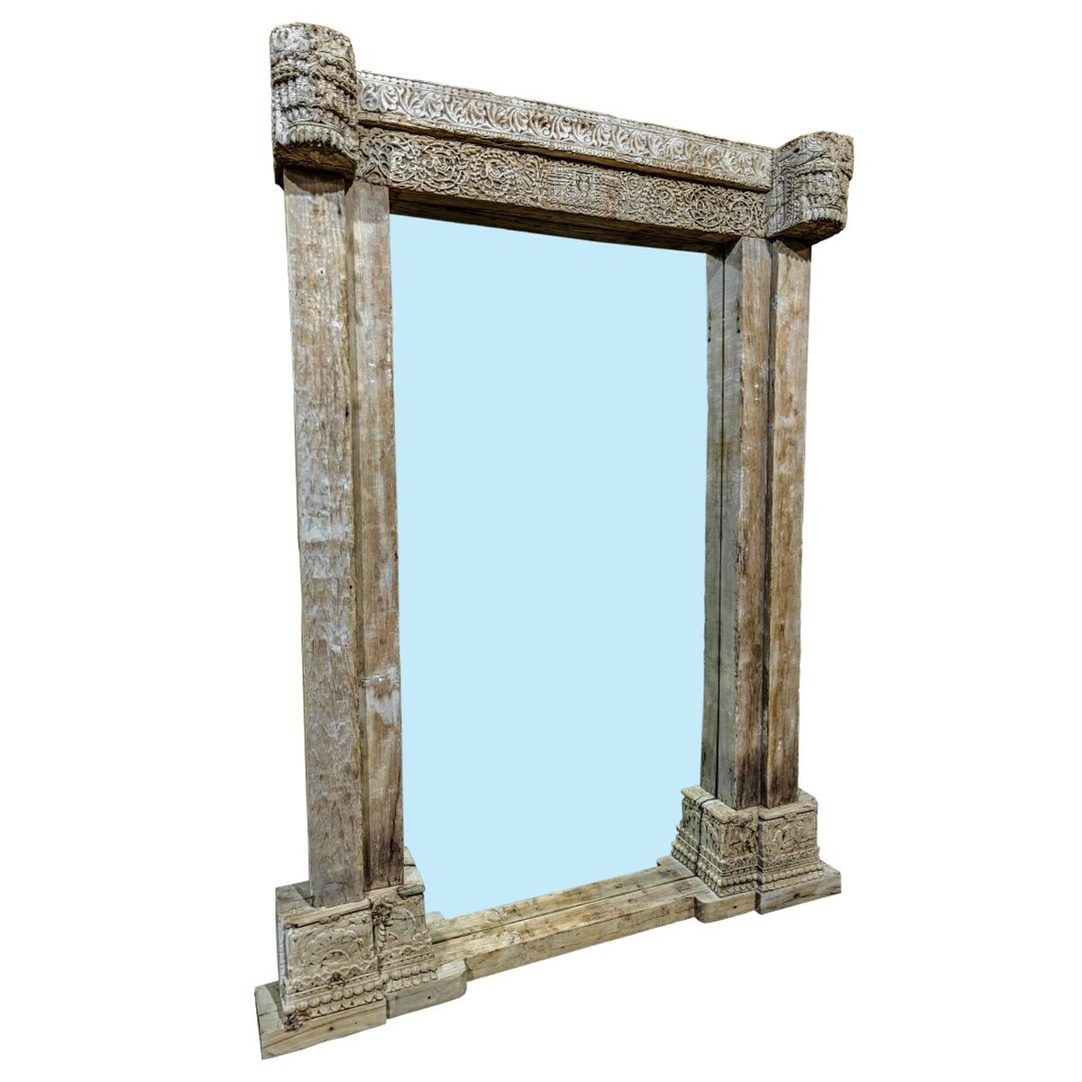 Specchio da parete Home ESPRIT Naturale 150 x 18 x 210 cm