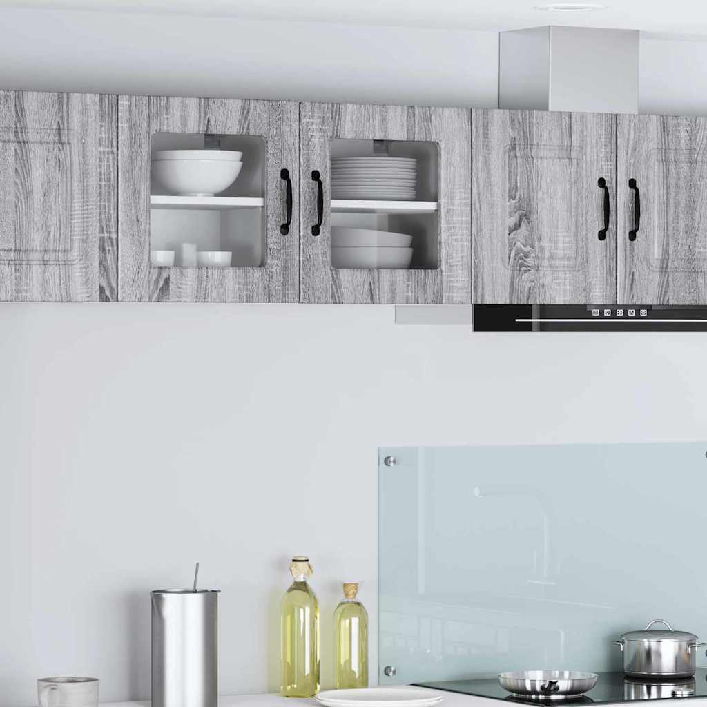 vidaXL Küchenwandschrank Graues Sonoma 40 x 31 x 40 cm Holzwerkstoff