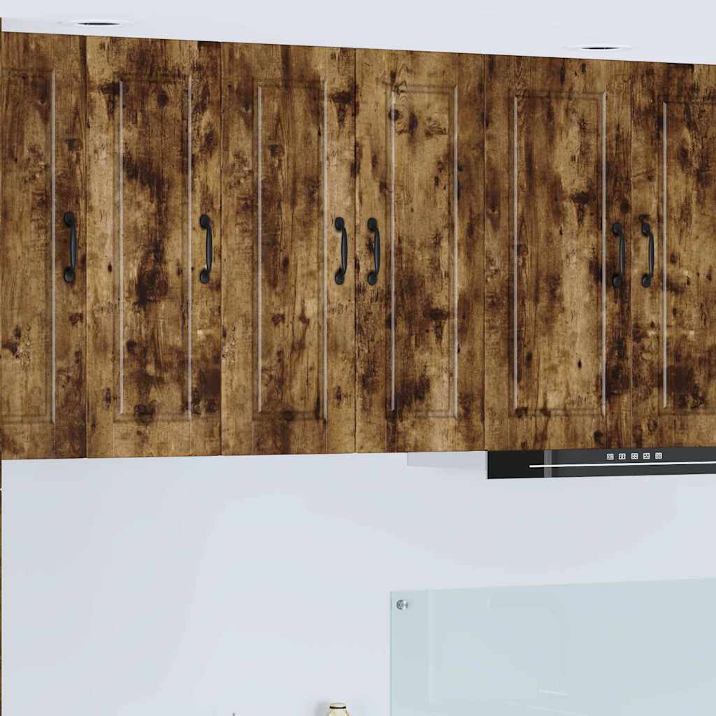 vidaXL Küchenwandschrank mit Regal Geräucherte Eiche 30 x 31 x 80 cm