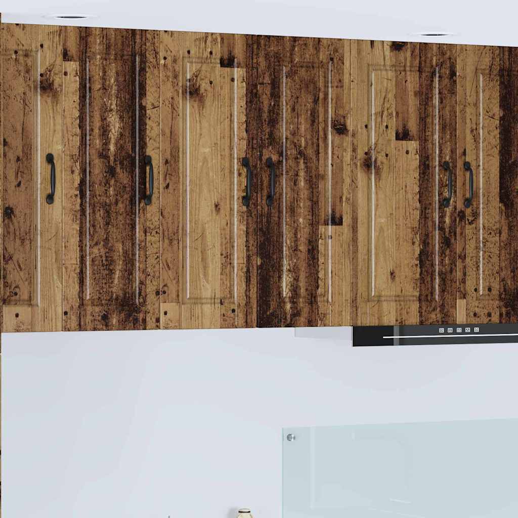 vidaXL Küchenwandschrank mit Tür Altholz 30 x 31 x 80 cm Holzwerkstoff
