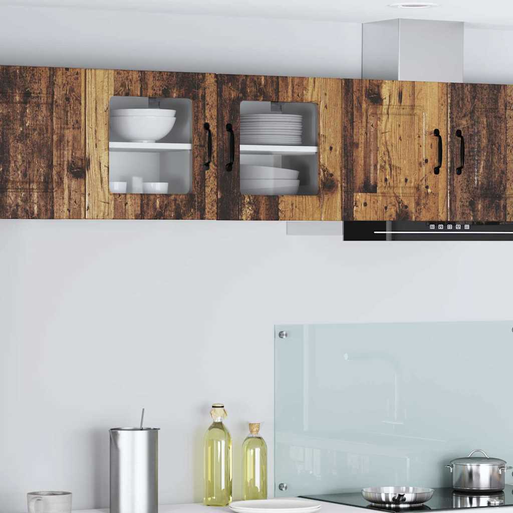 vidaXL Küchenwandschrank mit Tür Altholz 40 x 31 x 40 cm Holzwerkstoff