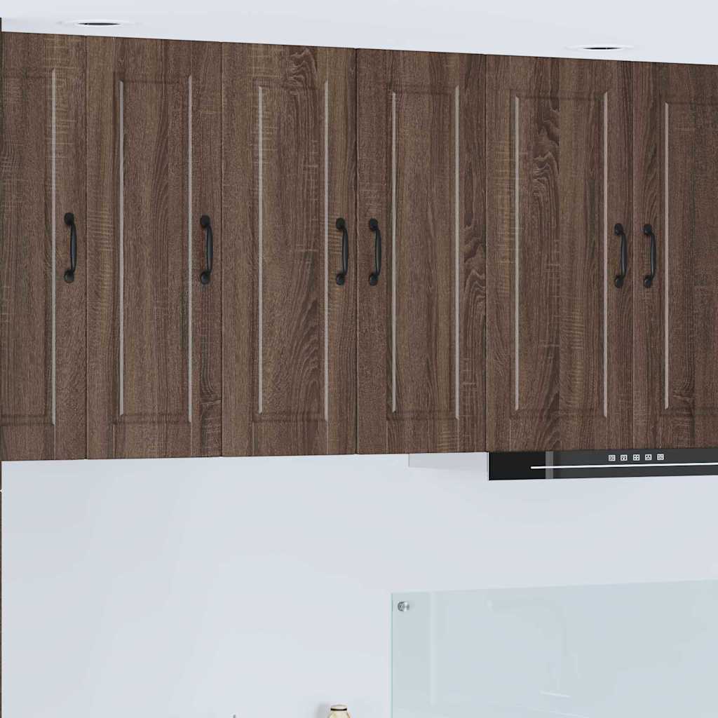 vidaXL Küchenwandschrank mit Regal Braun Eichen-Optik 30 x 31 x 80 cm