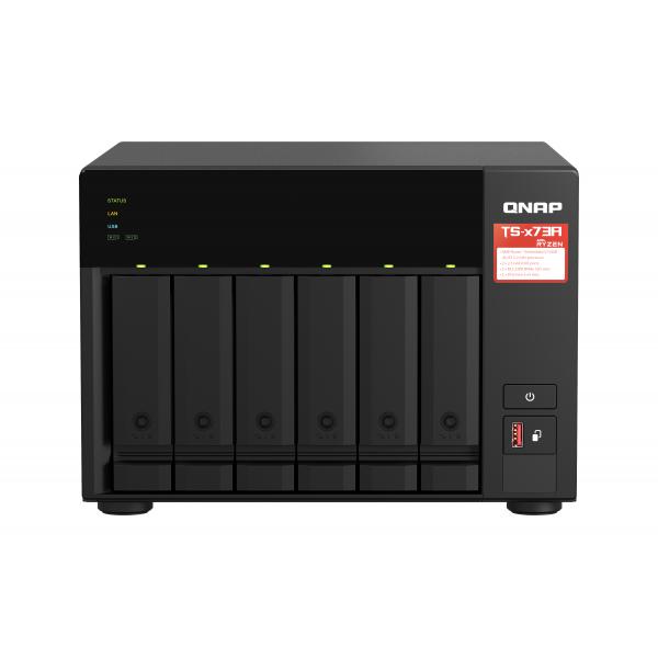 Memorizzazione in Rete NAS Qnap TS-673A Quad Core Nero