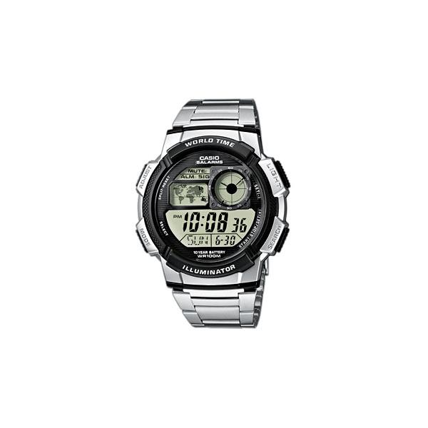 Orologio Uomo Casio AE-1000WD-1AVEF Digitale Acrilico Nero Grigio Argentato (Ø 45 mm)