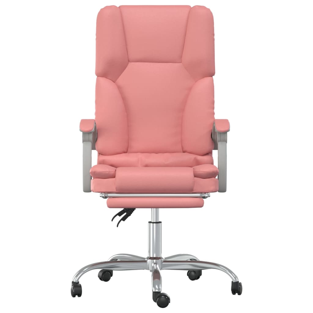 vidaXL Fauteuil de massage inclinable de bureau Rose Similicuir - Image 3