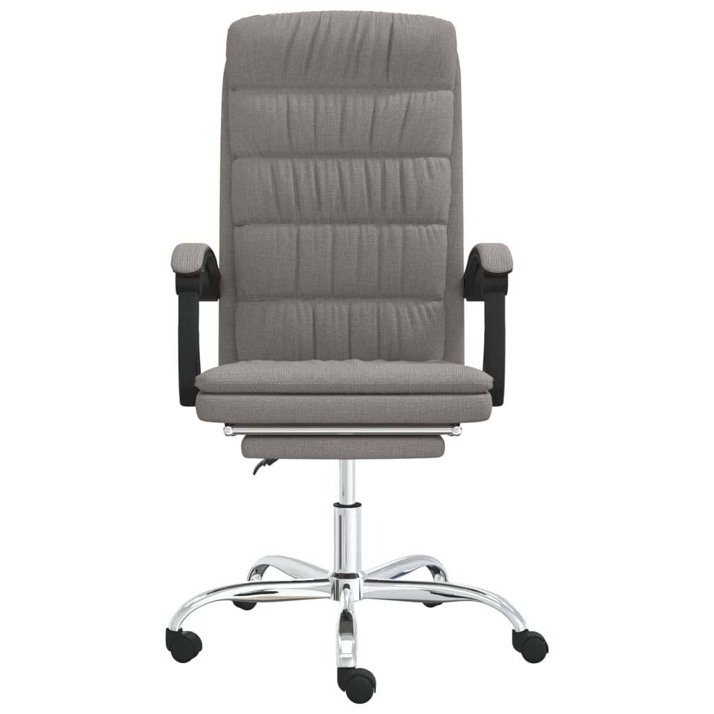 vidaXL Fauteuil inclinable de bureau Taupe Tissu - Image 3