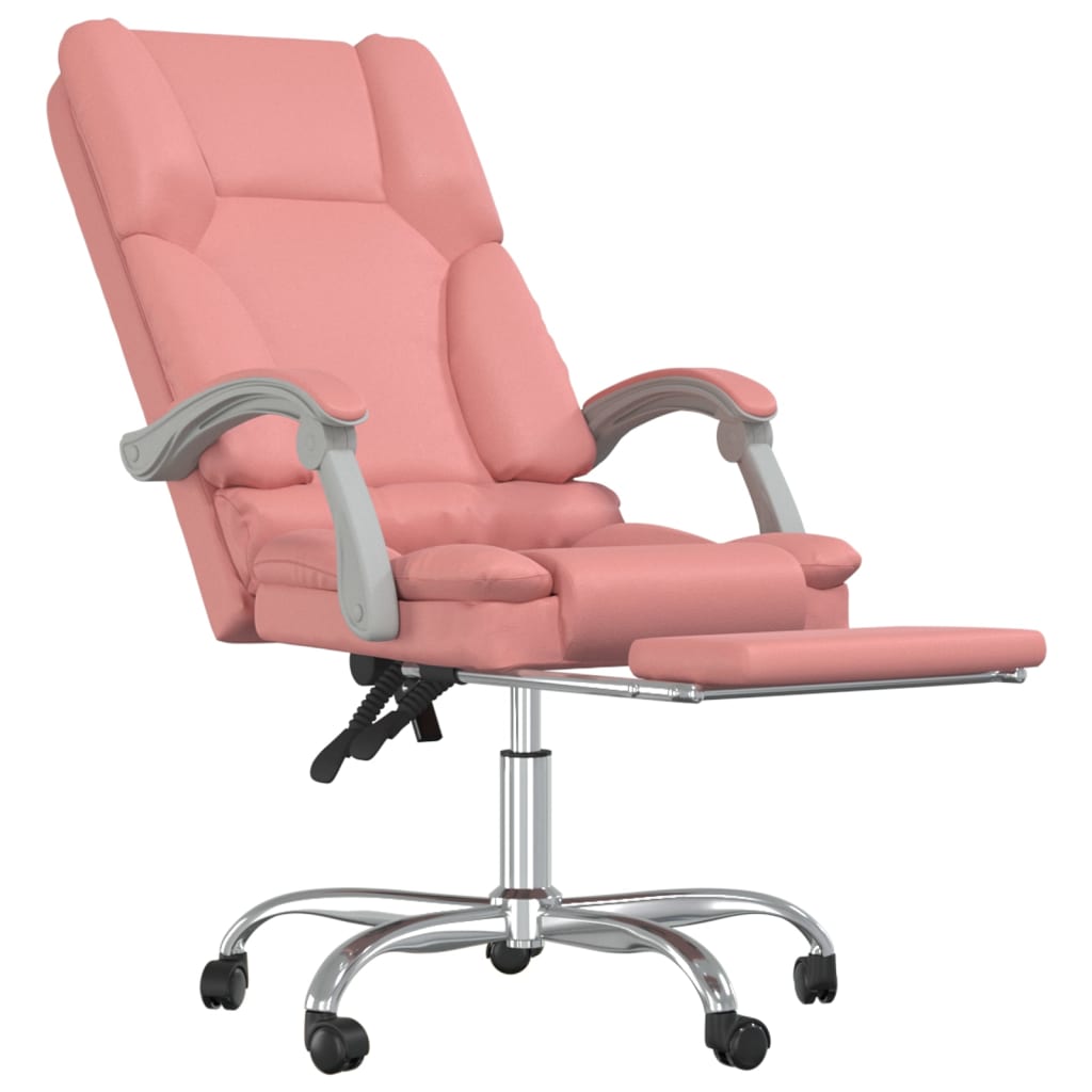 vidaXL Fauteuil de massage inclinable de bureau Rose Similicuir - Image 6