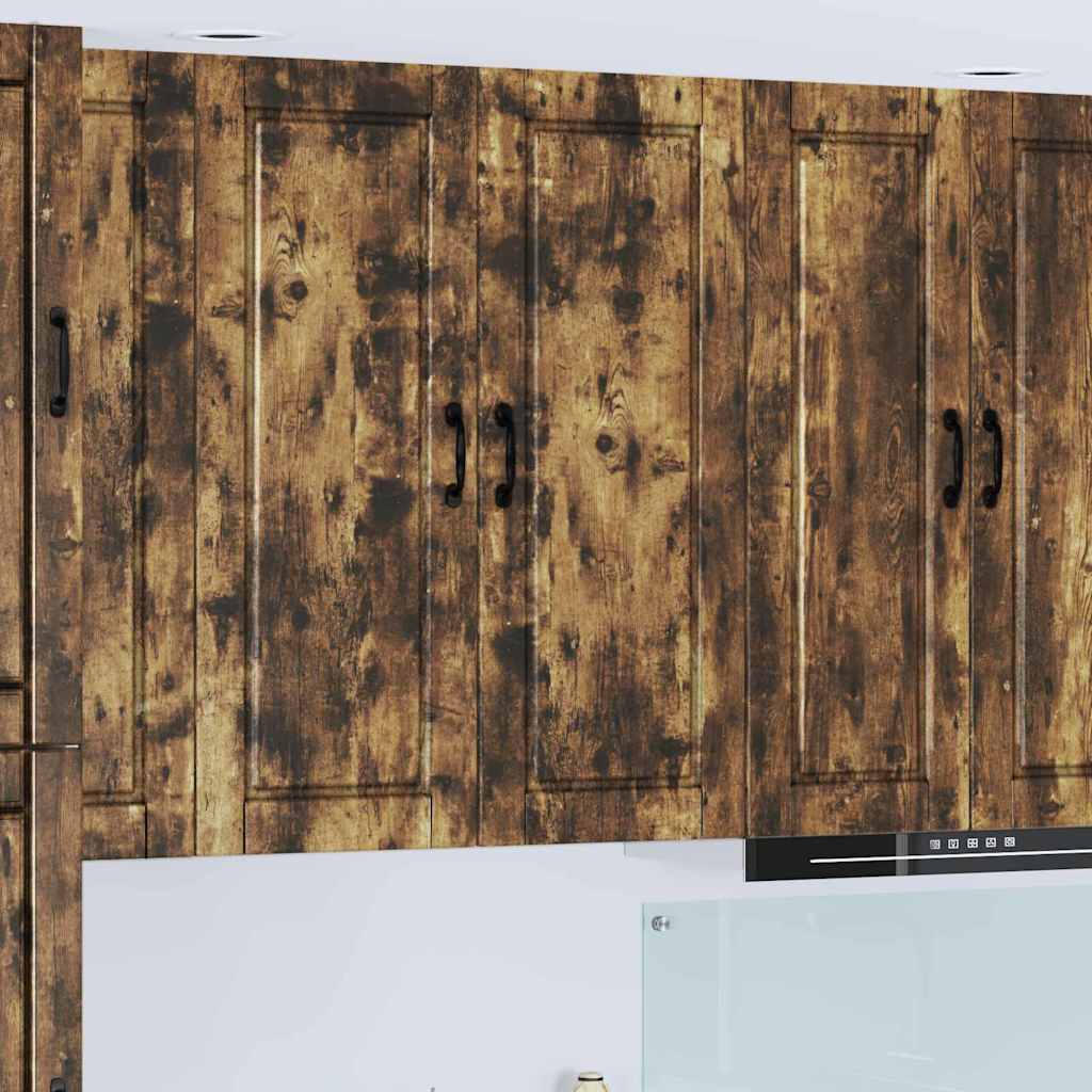 vidaXL Küchenwandschrank mit Regal Geräucherte Eiche 40 x 31 x 100 cm