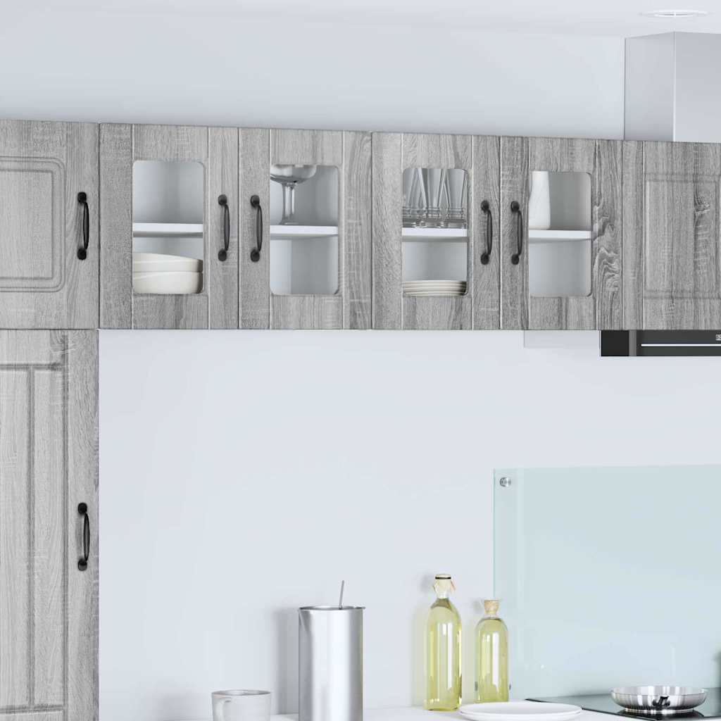 vidaXL Küchenwandschrank Graues Sonoma 60 x 31 x 40 cm Holzwerkstoff