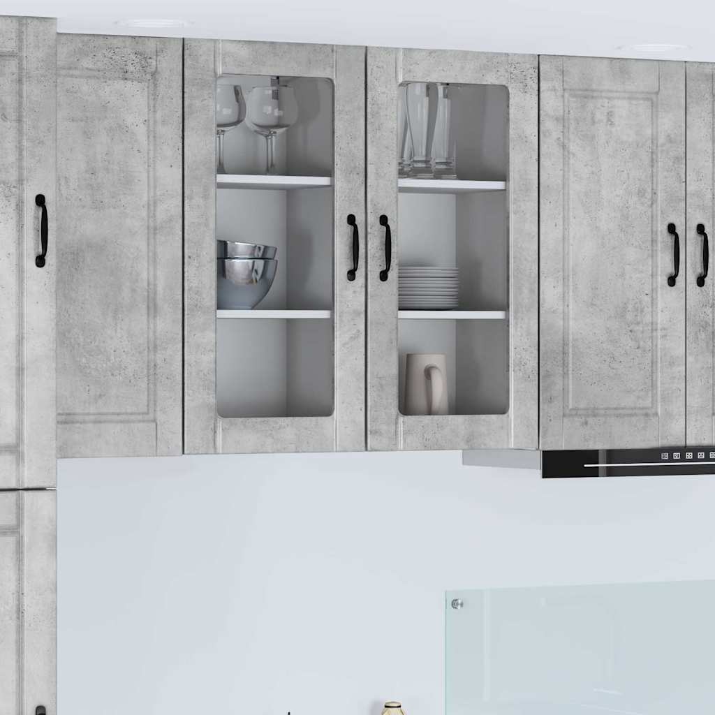 vidaXL Küchenwandschrank Beton Grau 40 x 31 x 80 cm Holzwerkstoff