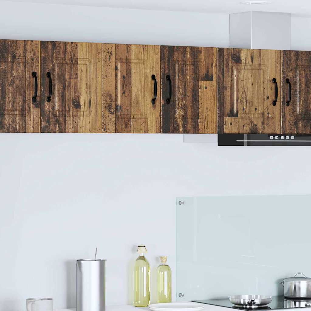 vidaXL Küchenwandschrank 2 pcs Altholz 30 x 31 x 40 cm Holzwerkstoff