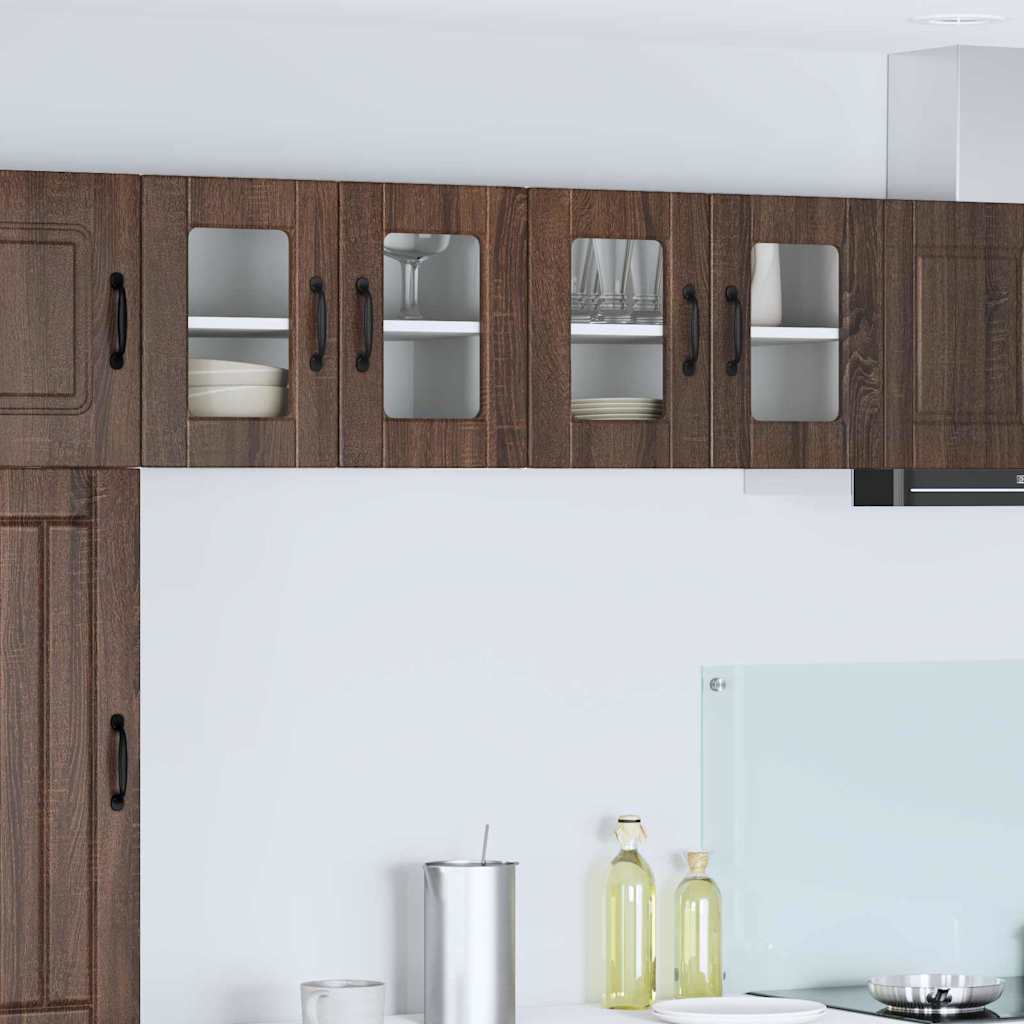 vidaXL Küchenwandschrank mit Regal Braun Eichen-Optik 60 x 31 x 40 cm