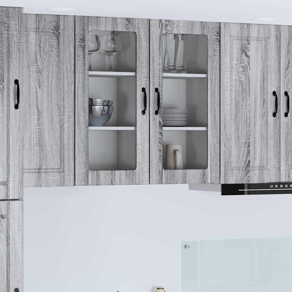 vidaXL Küchenwandschrank Graues Sonoma 40 x 31 x 80 cm Holzwerkstoff