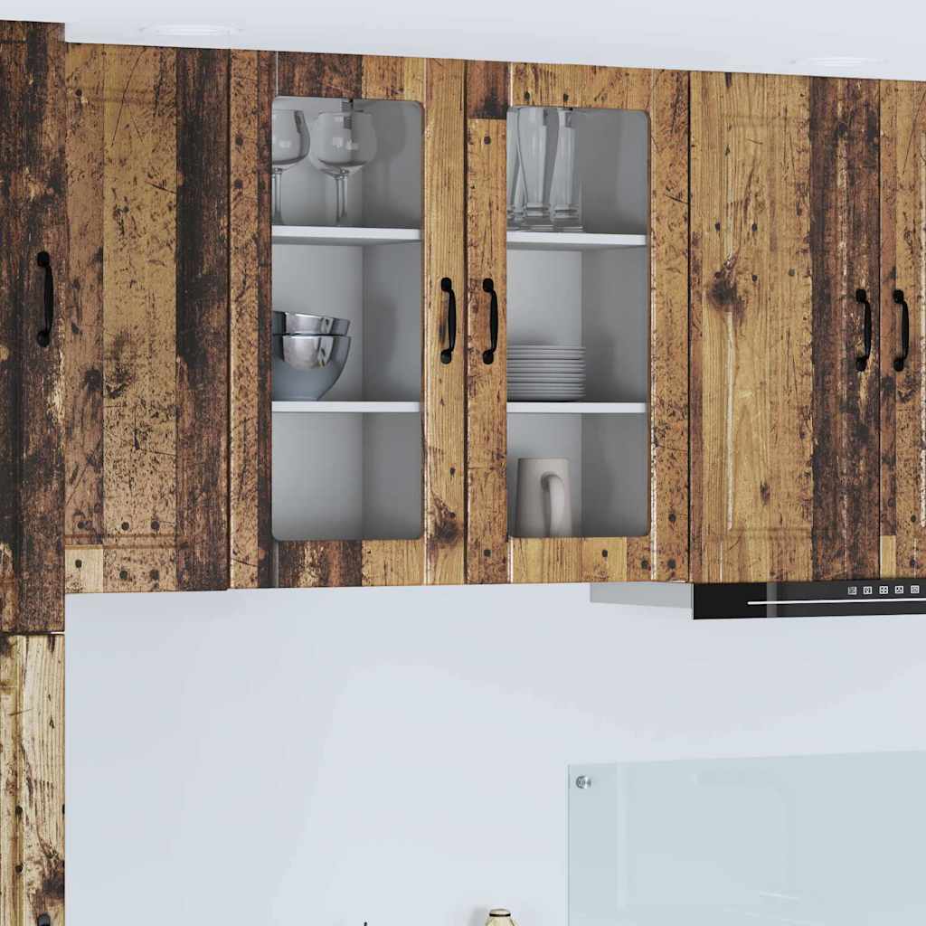 vidaXL Küchenwandschrank mit Tür Altholz 40 x 31 x 80 cm Holzwerkstoff