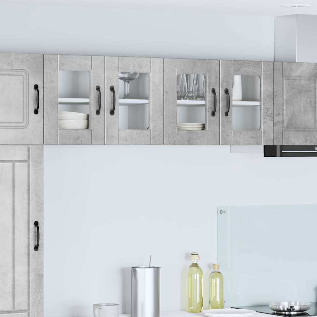 vidaXL Küchenwandschrank Beton Grau 60 x 31 x 40 cm Holzwerkstoff
