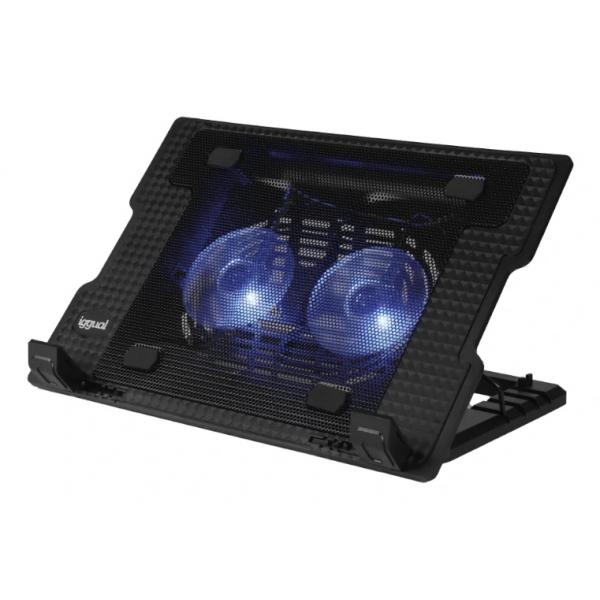 Base di Raffreddamento per PC Portatile iggual IGG319369 Nero