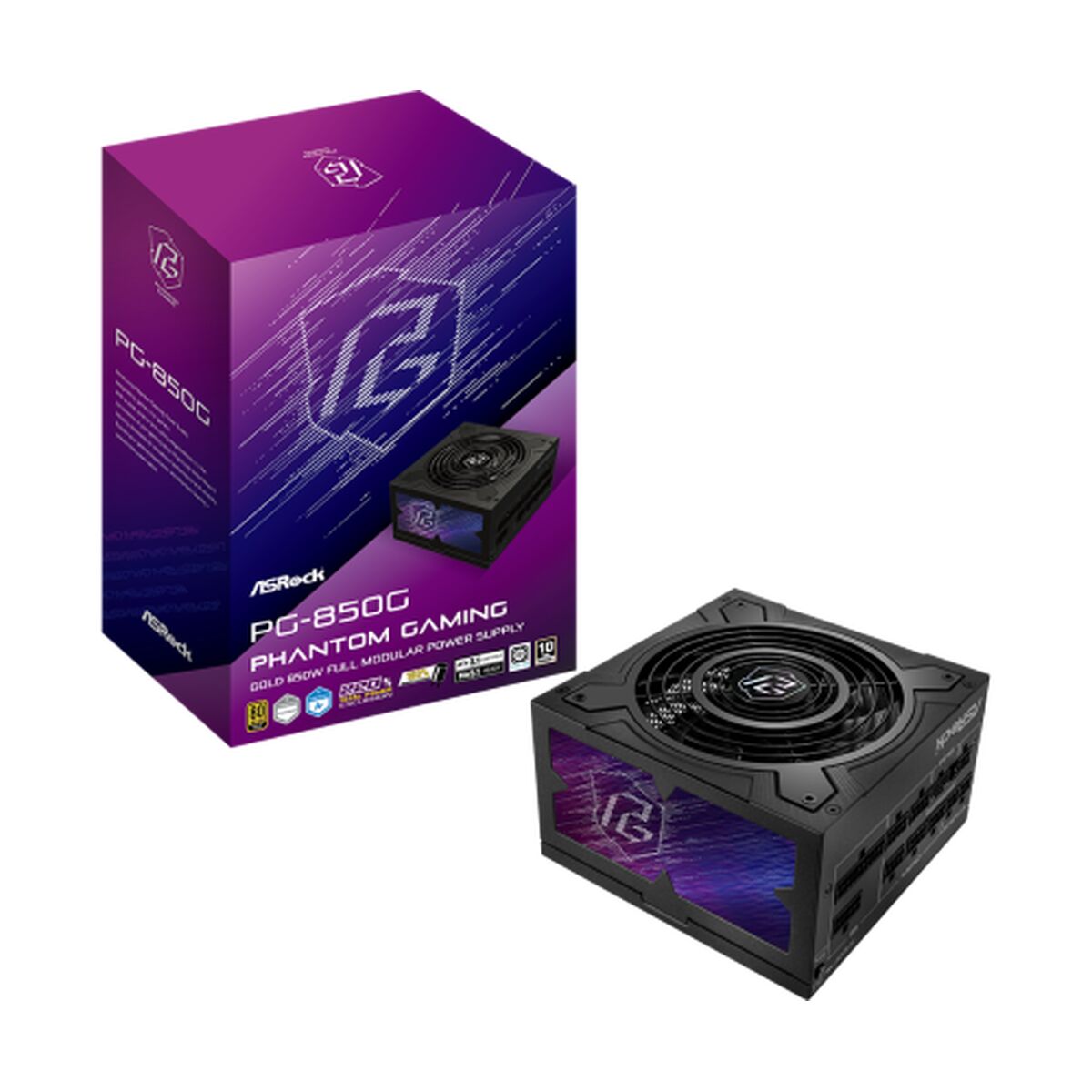 Fonte di Alimentazione ASRock 90-UXP085-GFEAAB 850 W 80 Plus Gold