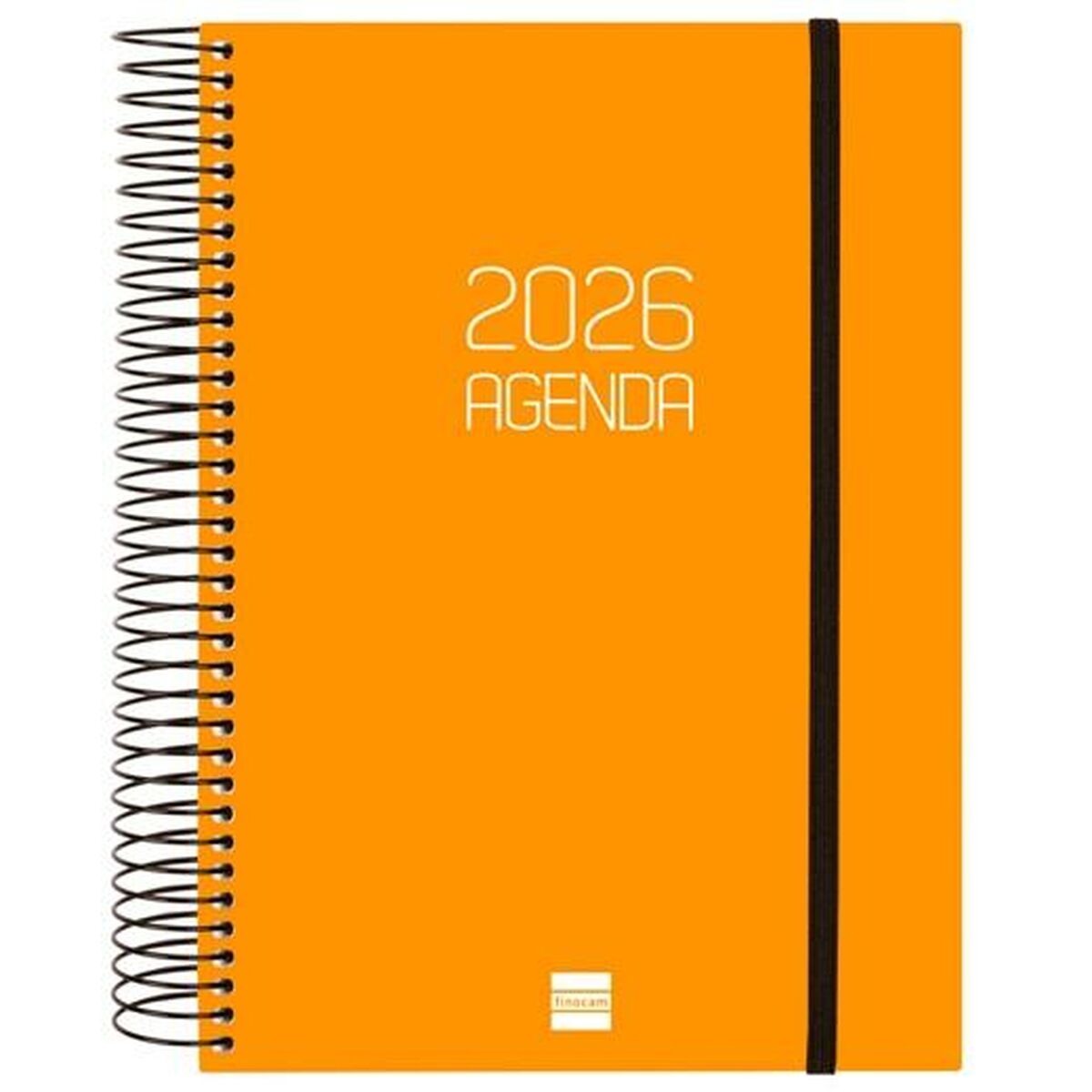Agenda Finocam OPAQUE Arancio A5 15,5 x 21,2 cm 2026