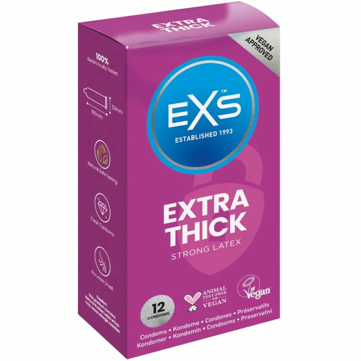 Preservativi EXS Extra Thick 12 Unità