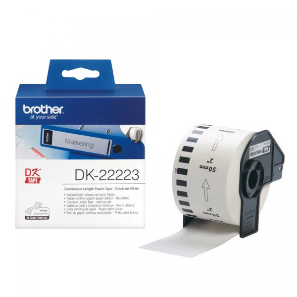Etichette per Stampante Brother DK22223 Giallo Bianco