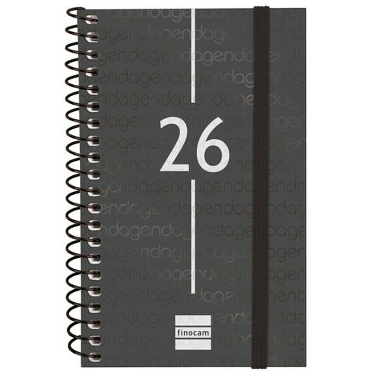 Agenda Finocam YEAR Nero Mini 7,9 x 12,7 cm 2026