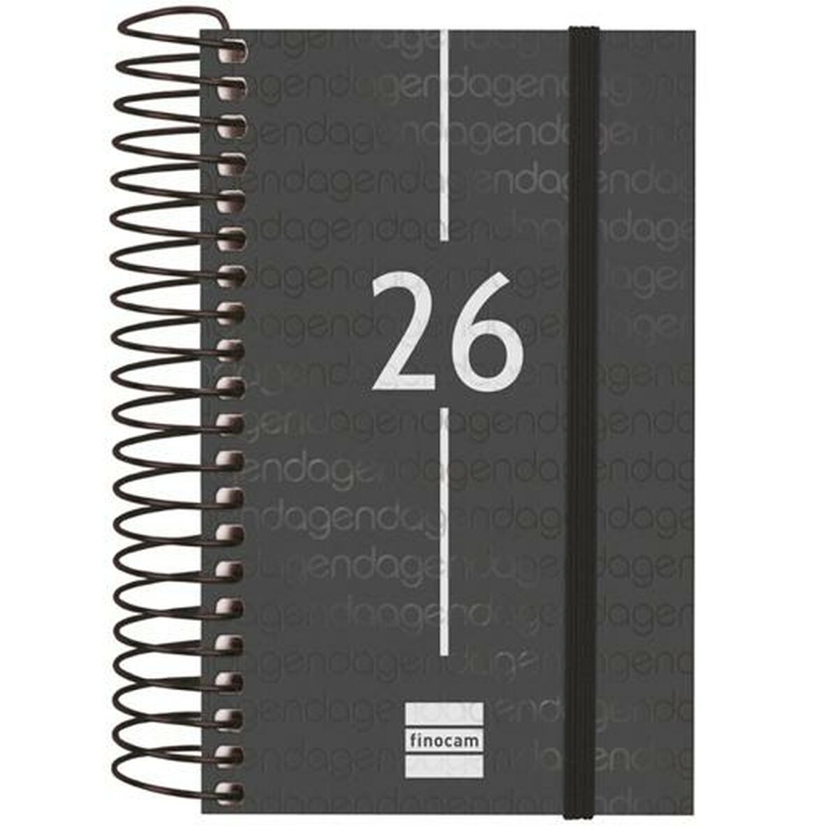 Agenda Finocam YEAR Nero Mini 7,9 x 12,7 cm 2026
