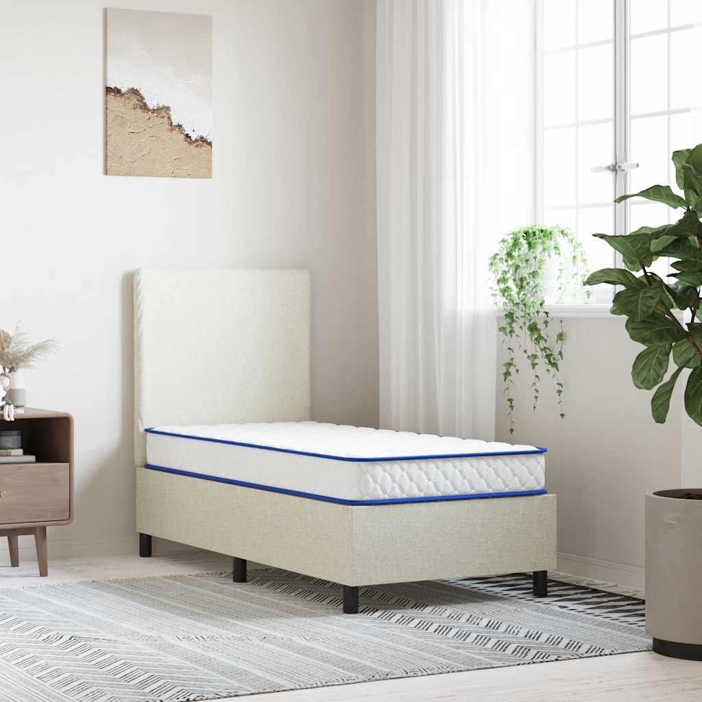 vidaXL Colchón de espuma viscoelástica blanco 80x160x17 cm suave