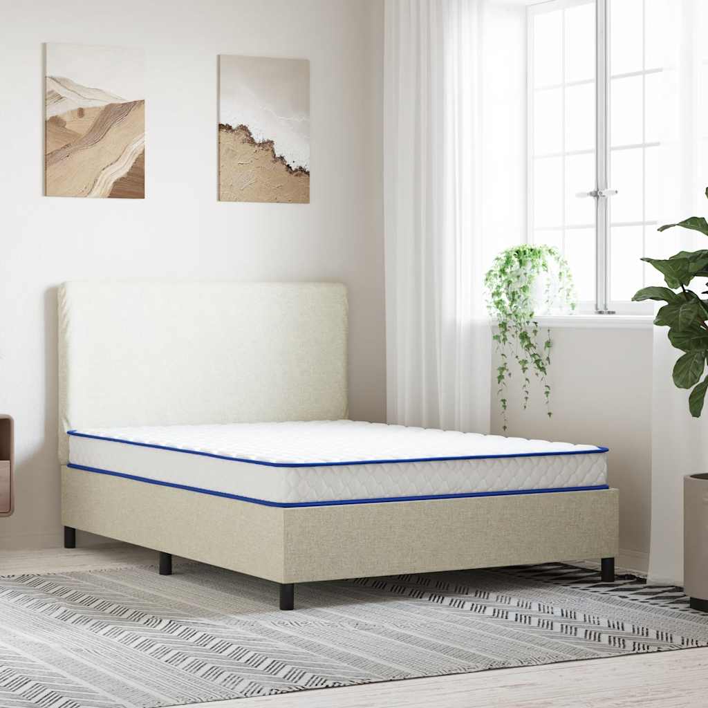 vidaXL Colchón de espuma viscoelástica blanco 140x190x17 cm suave