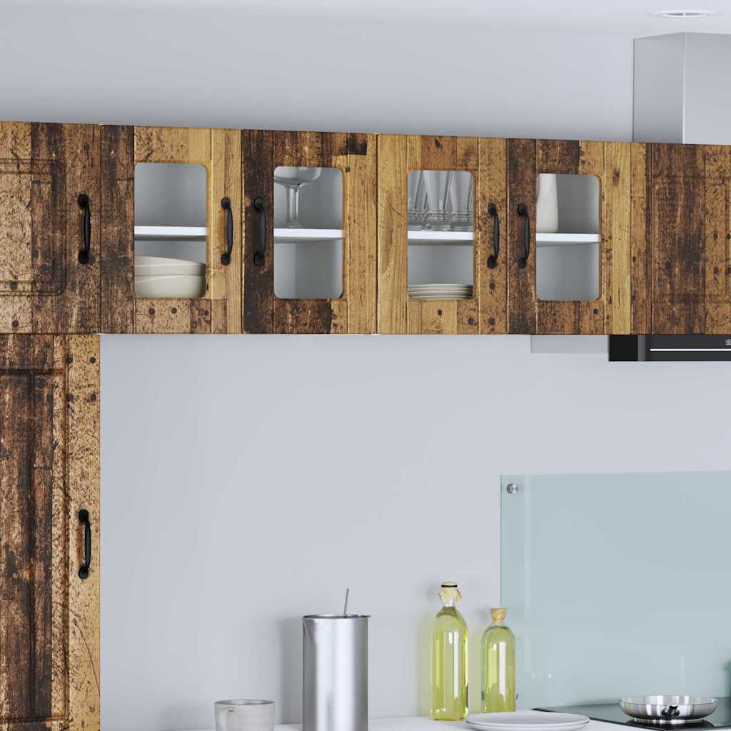 vidaXL Küchenwandschrank mit Tür Altholz 60 x 31 x 40 cm Holzwerkstoff