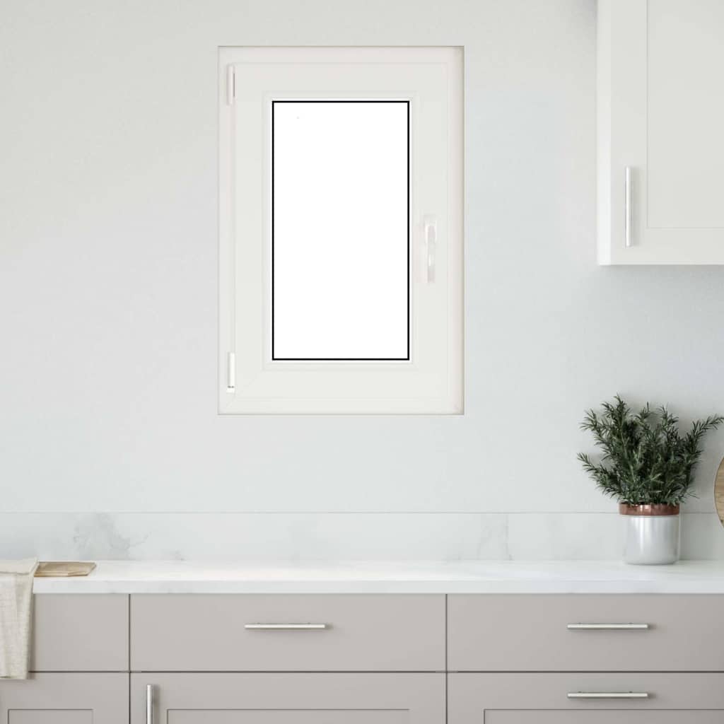vidaXL Kellerfenster "RISOR" 50x75 cm Drehkipp DIN Links Anthrazit