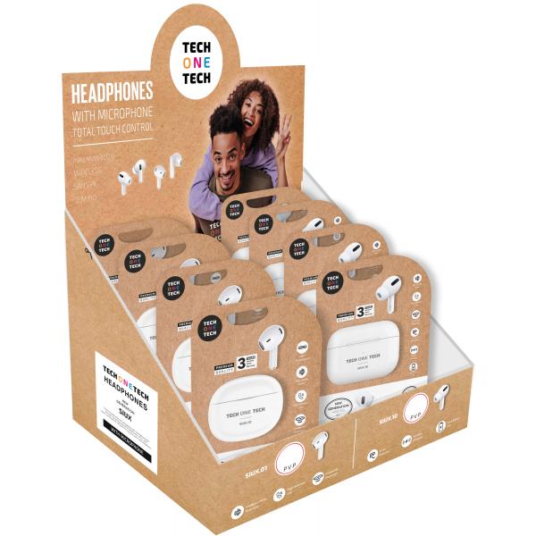 Auricolare Bluetooth Tech One Tech TEC1420 Bianco