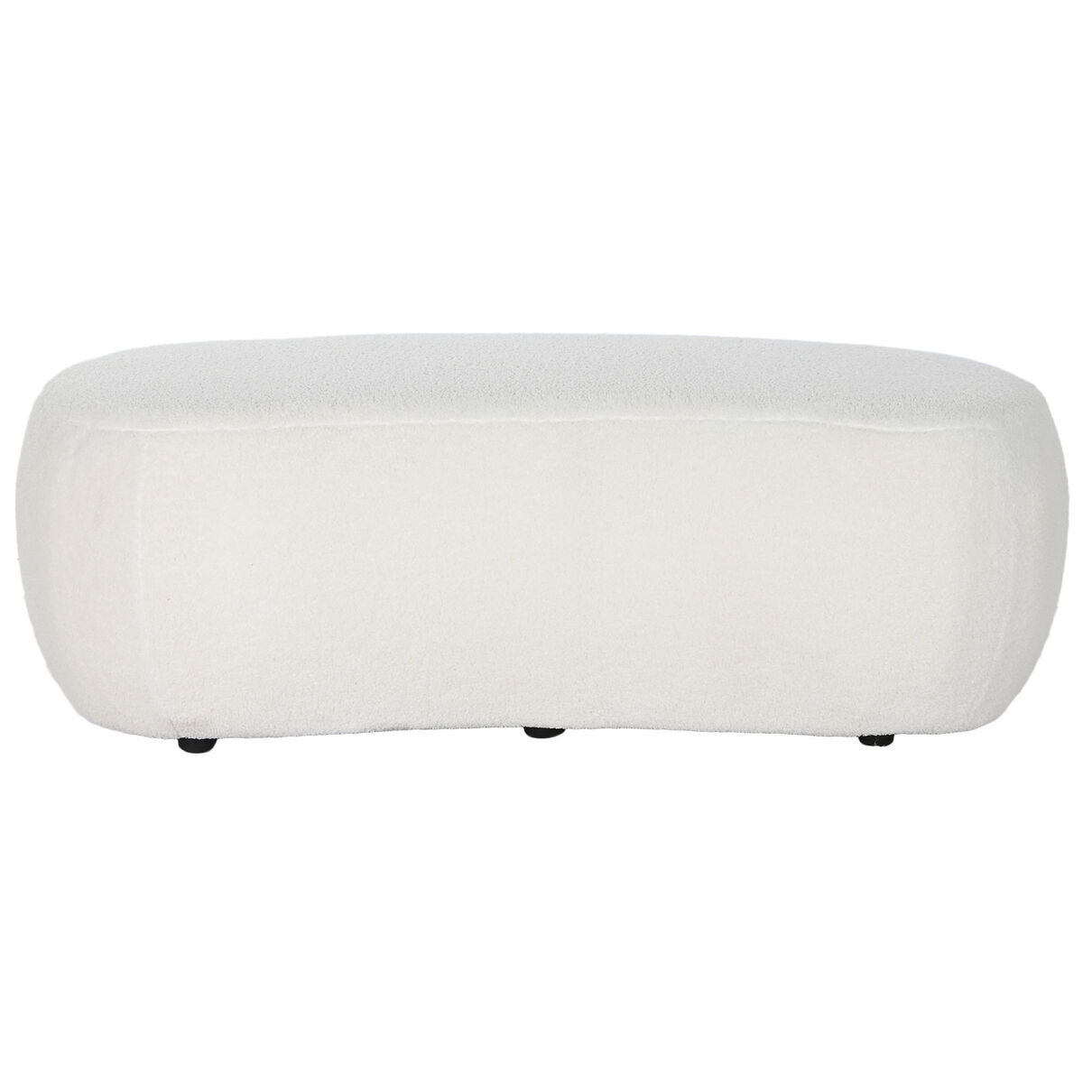 Panca DKD Home Decor Bianco Nero 130 x 62 x 43 cm - Image 4