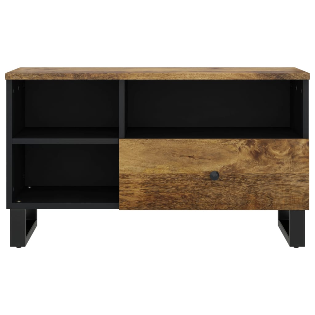 vidaXL Mueble de TV madera mango y madera contrachapada 80x33x46 cm - Image 4
