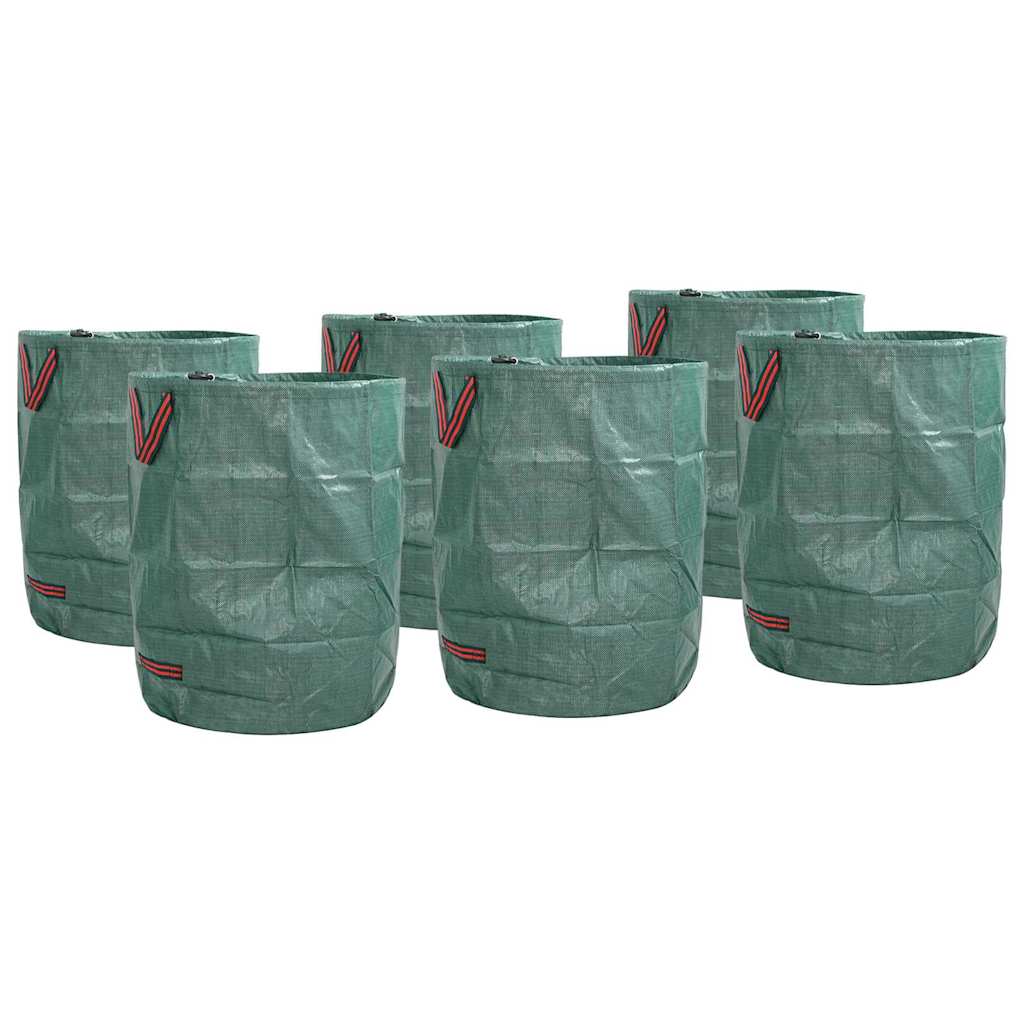 vidaXL Gartenmüllsäcke 12 pcs Grün 66 x 66 x 83.5 cm Polypropylen