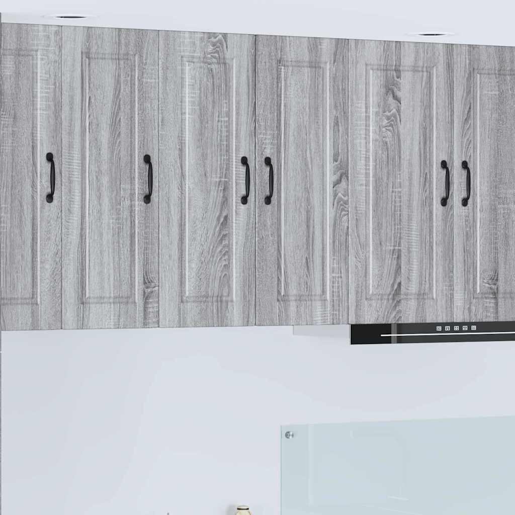 vidaXL Küchenwandschrank Graues Sonoma 30 x 31 x 80 cm Holzwerkstoff