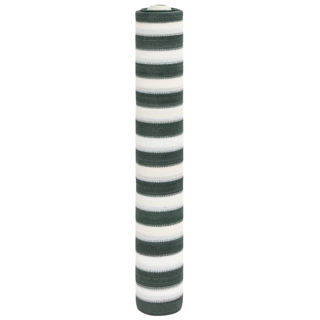 vidaXL Zaunblende Grün und Weiß 1,8x50 m HDPE 75 g/m²