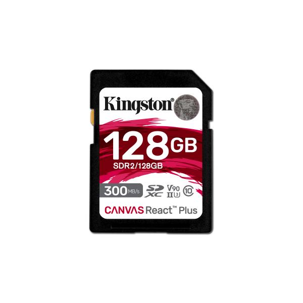 Scheda Di Memoria Micro SD con Adattatore Kingston SDR2/128GB 128 GB 8K Ultra HD SDXC UHS-II