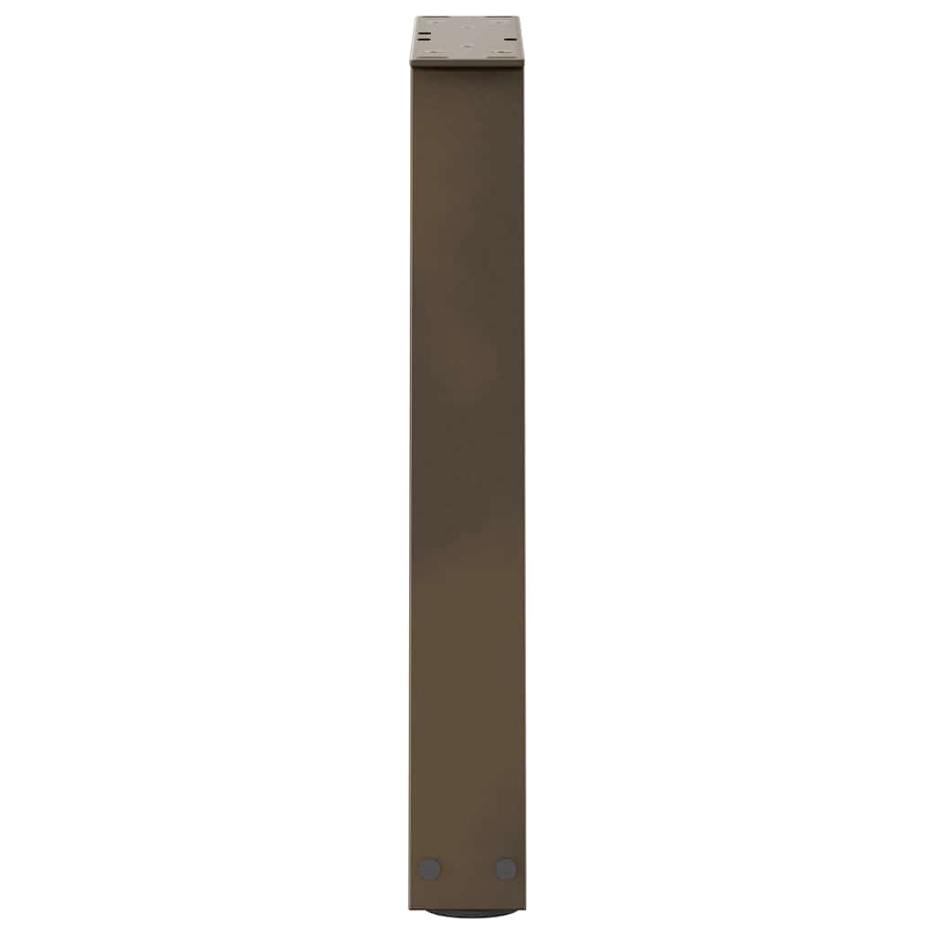 vidaXL Patas para mesa de centro en forma de V (2 unidades, acero natural, 28 x 42-43,3 cm) - Image 6