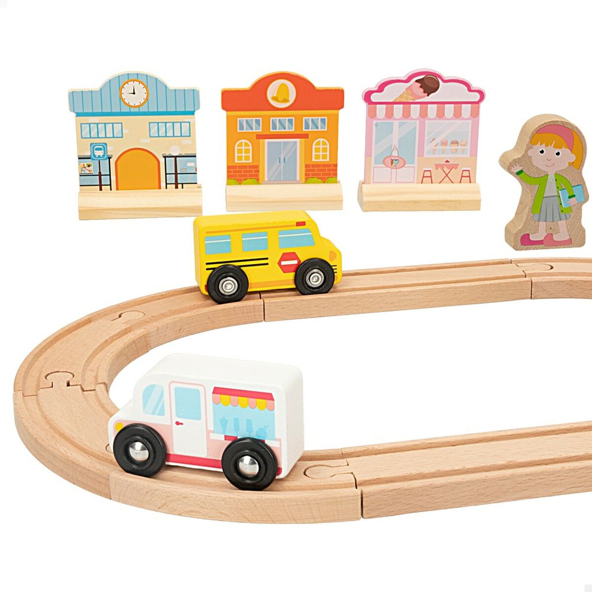 Tren con il circuito Woomax 6 Unità 39 x 1 x 26 cm - Image 3