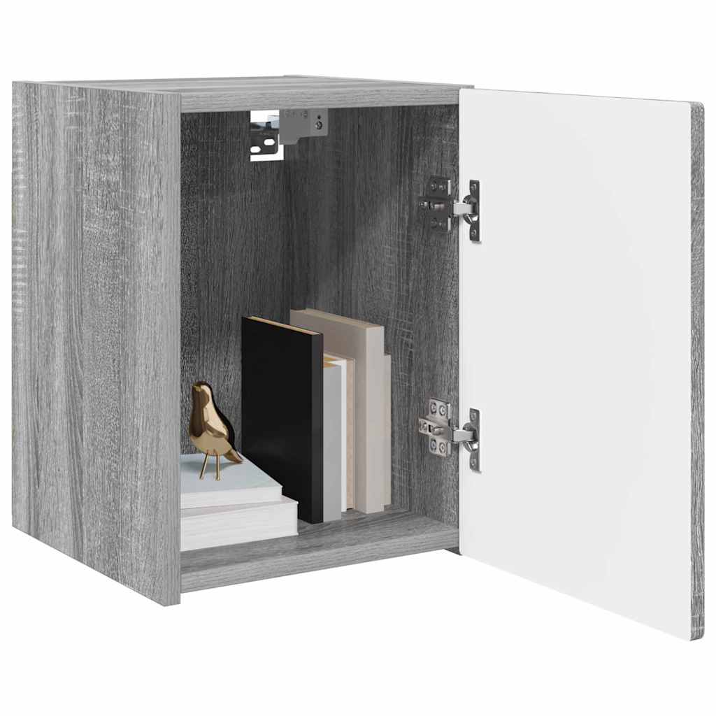vidaXL Meuble TV mural Gris Sonoma 30 x 31 x 40 cm Bois d'ingénierie - Image 3