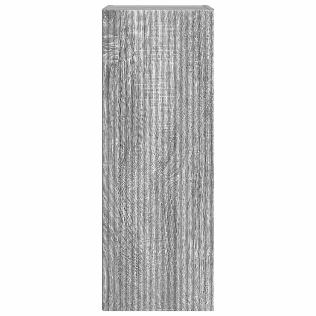 vidaXL Meuble TV mural Gris Sonoma 30 x 31 x 80 cm Bois d'ingénierie - Image 6