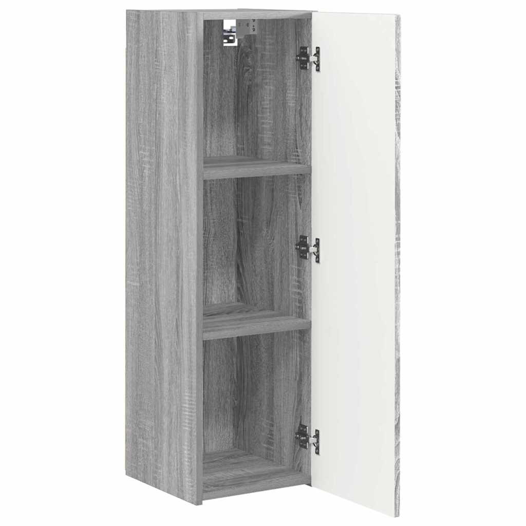 vidaXL Meuble TV mural Gris Sonoma 30 x 31 x 100 cm Bois d'ingénierie - Image 5