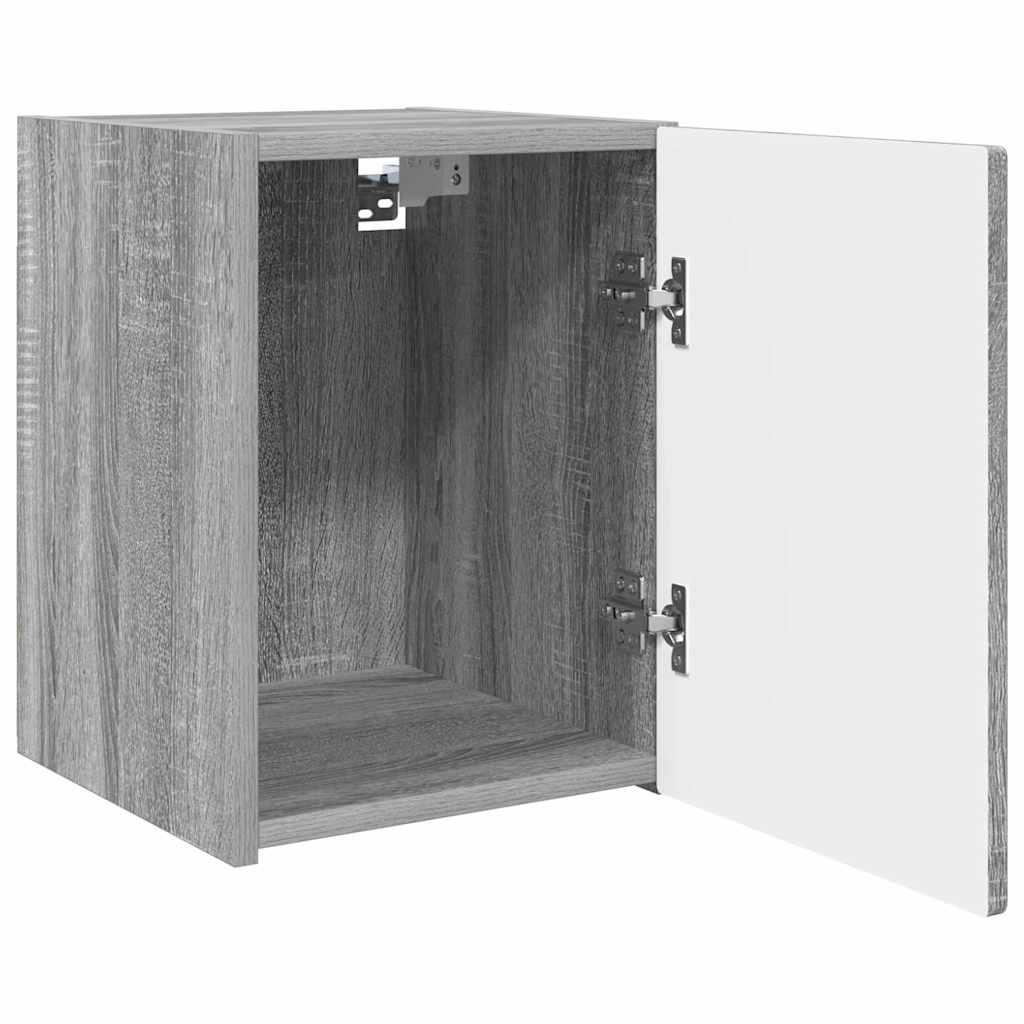 vidaXL Meuble TV mural Gris Sonoma 30 x 31 x 40 cm Bois d'ingénierie - Image 5
