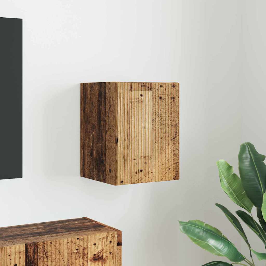 vidaXL Meuble TV mural Bois Ancien 30 x 31 x 40 cm Bois d'ingénierie