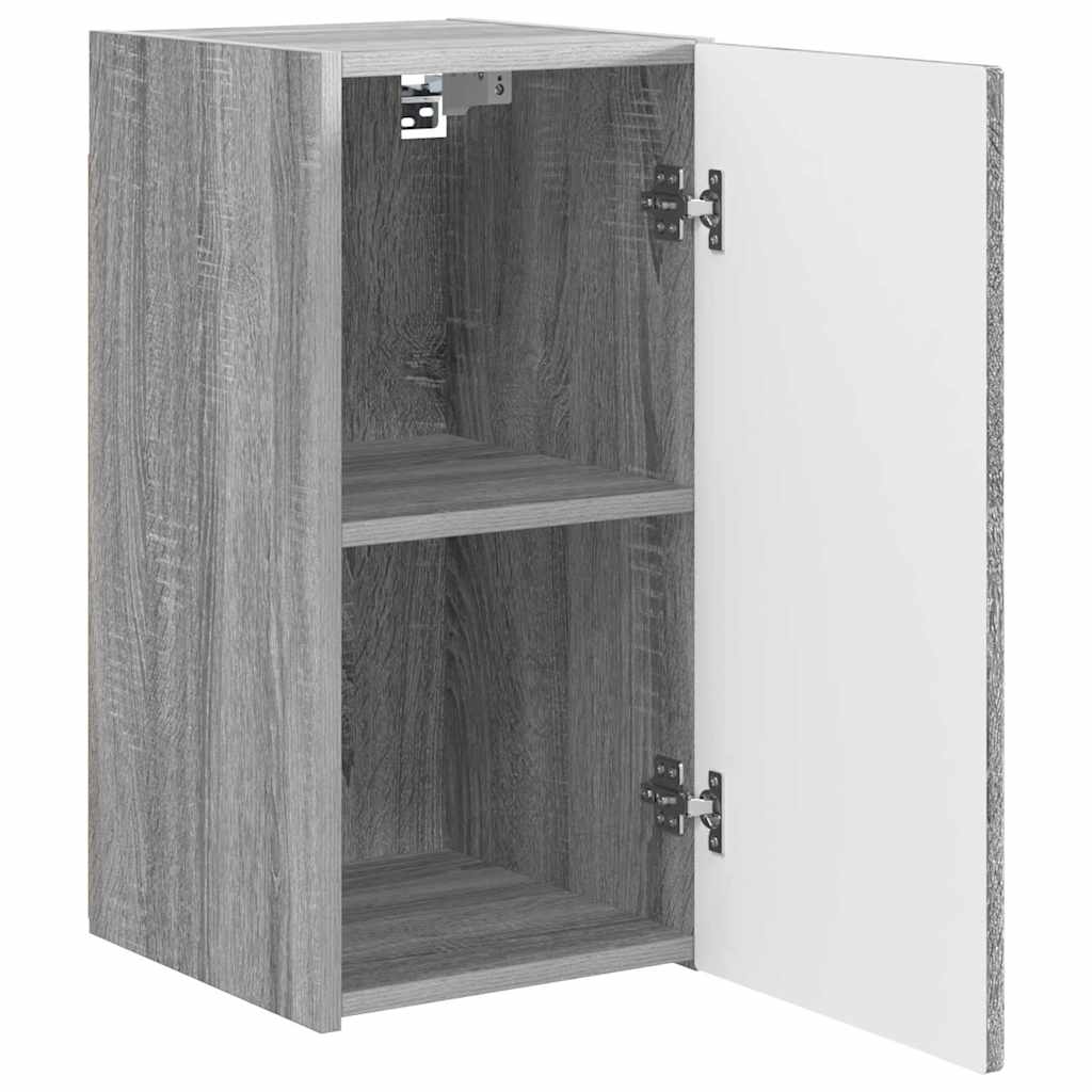 vidaXL Meuble TV mural Gris Sonoma 30 x 31 x 60 cm Bois d'ingénierie - Image 5