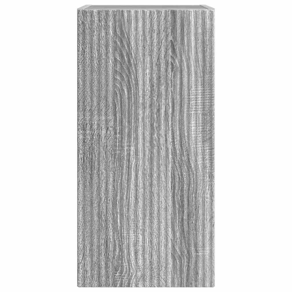 vidaXL Meuble TV mural Gris Sonoma 30 x 31 x 60 cm Bois d'ingénierie - Image 6