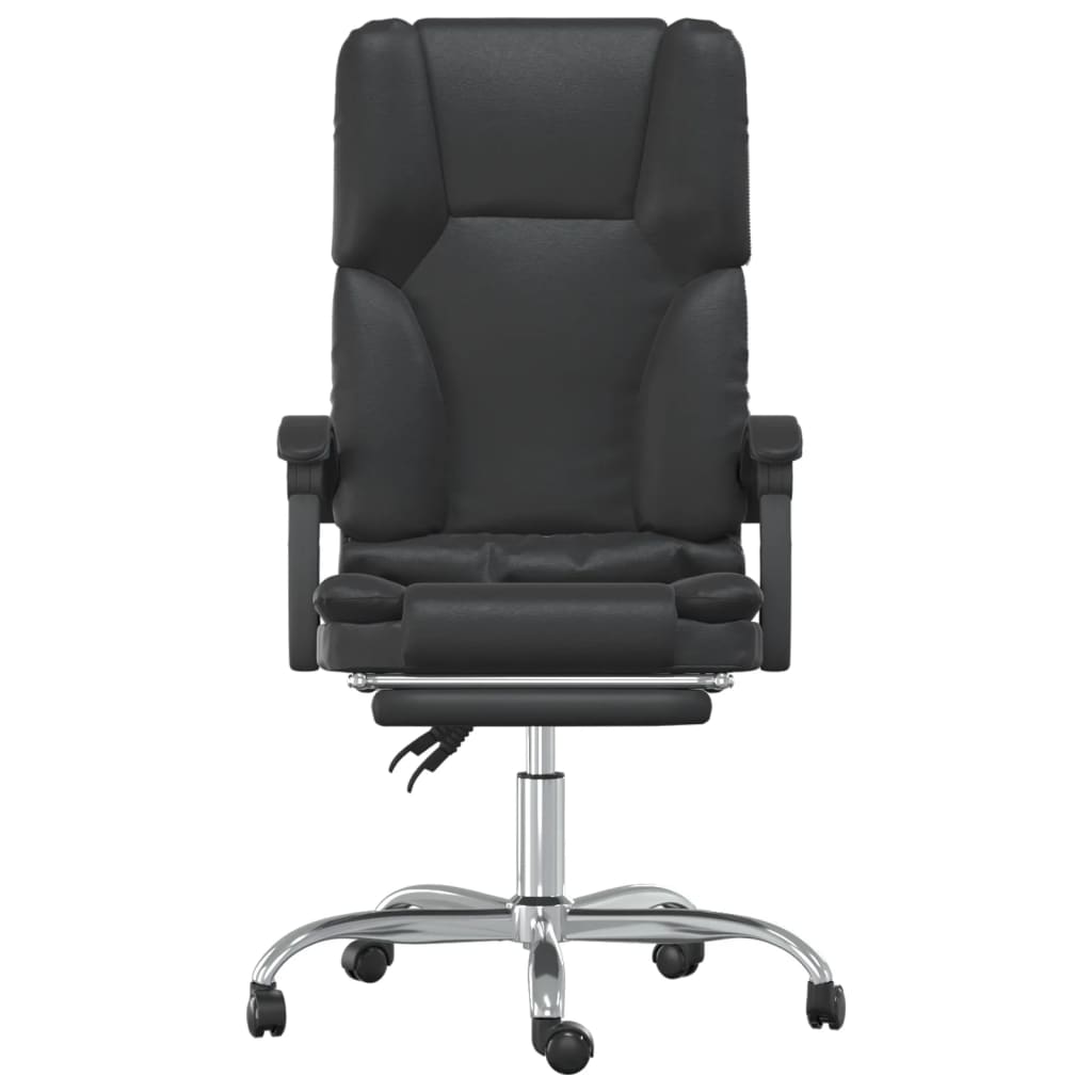 vidaXL Fauteuil de massage inclinable de bureau Noir Similicuir - Image 3