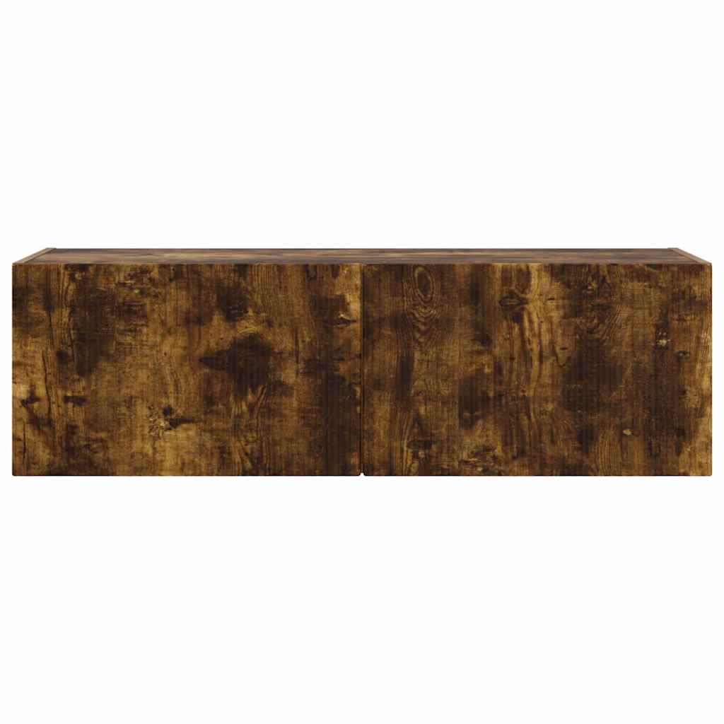 vidaXL Meuble TV mural Chêne fumé 60 x 31 x 29.5 cm Bois d'ingénierie - Image 6